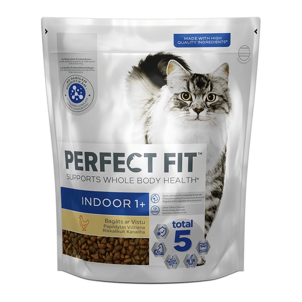 Perfect fit Indoor Sausā barība kaķiem ar vistu 1.4kg