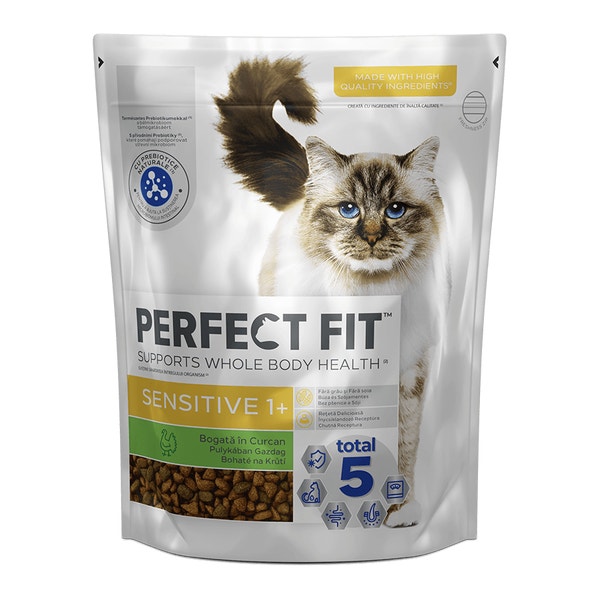 Perfect Fit™ Sensitive rohke kalkuniga kuivtoit kassidele